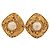 VINTAGE CHANEL TOURBILLONS & PERLEN 1980 GOLDENE OHRRINGE