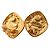 VINTAGE CHANEL TOURBILLONS & PERLEN 1980 GOLDENE OHRRINGE - Ansicht 5