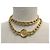 VINTAGE CHANEL GÜRTELHALSKETTE MIT CC MEDAILLON KETTE GRÖSSE 65 80 Golden - Ansicht 13