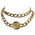 VINTAGE CHANEL GÜRTELHALSKETTE MIT CC MEDAILLON KETTE GRÖSSE 65 80 Golden - Ansicht 2