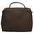 Céline Vintage Celine Triomphe Handtasche aus Macadam-Canvas Braun - Ansicht 2