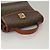 Céline Vintage Celine Triomphe Handtasche aus Macadam-Canvas Braun - Ansicht 7