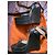 Hermès Zoccoli con piattaforma interamente in pelle Hermes Marrone scuro - vista 2
