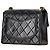 Borsa a Spalla Chanel Mini Matelassé Coco Mark con Catena Nero - Ansicht 2