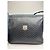 Céline Vintage Celine Triomphe Monogramm Leder Schultertasche navy grau Marineblau - Ansicht 13