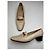 Décolleté in pelle vintage Gucci con bambù 36,5 beige nero - vista 11