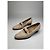 Décolleté in pelle vintage Gucci con bambù 36,5 beige nero - vista 5