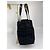 Borsa a spalla Chanel in tela / pelle nera 285 Nero - vista 3