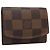 Custodia per gemelli Louis Vuitton Damier Marrone