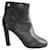 Hermès Schwarze Lederstiefel