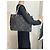 Borsa a spalla in tela Chanel Travel Line nera Nero - vista 7