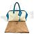 Hermès Borsa a Spalla HERMES Victoria 43 Blu Beige - vista 17