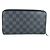 Cartera larga Zippy Organizer Damier Graphite Louis Vuitton Negro Damier ebene - vista 2