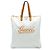 Gucci Weiß GG Supreme Heritage Logo Flach Zip Tote