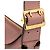 Burberry Pequena Bolsa Helmsley em Couro Granulado Rosa Dourado - vista 9