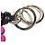 Portachiavi con logo Anagram LOEWE Nero Rosa - vista 6