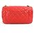 Borsa a spalla a doppia catena trapuntata con gioielli Chanel Rosa Rosso - vista 2