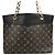 Borsa Tote Pallas Monogram Louis Vuitton Marrone Nero Monogramma - vista 2