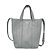 Balenciaga BARBES 672983 Lederhandtasche in Hellgrau