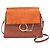 Chloé Faye Schultertasche aus mittelbraunem Leder und Wildleder
