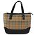 Burberry Nova Handbag Check Pattern Mini Beige
