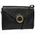Céline Celine Vintage Circle Logo Leather Small Nero