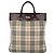 Borsa tote in nylon Nova Check di Burberry Beige