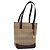 Burberry Nova Check Tote aus Canvas im kleinen Format Beige