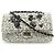 Timeless Borsa a spalla Chanel 2.55 in tweed con doppio flap e catena Nero Bianco - vista 2