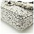 Timeless Borsa a spalla Chanel 2.55 in tweed con doppio flap e catena Nero Bianco - vista 4