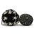 Pochette a spalla con catena rotonda Chanel Nero Crudo