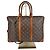 Porte-documenti da viaggio business Louis Vuitton con dustbag in pelle marrone 289