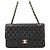 Chanel Matelasse 25 Chain Shoulder Bag Black