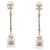 Chanel Perfume Bottle Swing Rhinestone Earrings