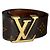 Montsouris Louis Vuitton Initiales Belt Brown Leather