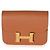 Hermès Oro Vert Fizz Evercolor Bicolore Constance Slim Compact GHW Marrone