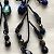 Orecchini a clip Philippe Ferrandis Metallo Nero Swarovski Perle Metallico - vista 13