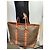 Grande borsa shopper in pelle marrone Louis Vuitton - vista 13