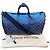 Louis Vuitton EDIZIONE LIMITATA Keepall Blu Teal River Bandoulière 50 Monogram Shadow Blu navy Blu chiaro Blu scuro - vista 2