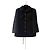 Chanel Giacca in tweed nero a maniche 3/4