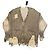 R13 Cardigan Baumwolle Khaki Beige Oversized