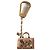 Charm per borsa Louis Vuitton Monogramma Camel Oro Beige D'oro Metallico Carne Gold hardware Cammello