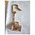 Charm per borsa Louis Vuitton Monogramma Camel Oro Beige D'oro Metallico Carne Gold hardware Cammello - vista 9