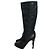 Dior Hermitage black leather tall boots