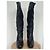 Dior Hermitage black leather tall boots - view 2