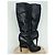 Dior Hermitage black leather tall boots - view 5