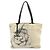 2.55 Bolsa tote de lona e couro Camélia da Chanel Branco