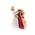 Orecchini O Kelly PM Hermès Oro Rosa D'oro Metallico - vista 6