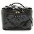 Borsa Vanity in Pelle Verniciata Nera Chanel Nero