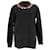 Schwarzer Sweatshirt mit Blumenstickerei von Givenchy